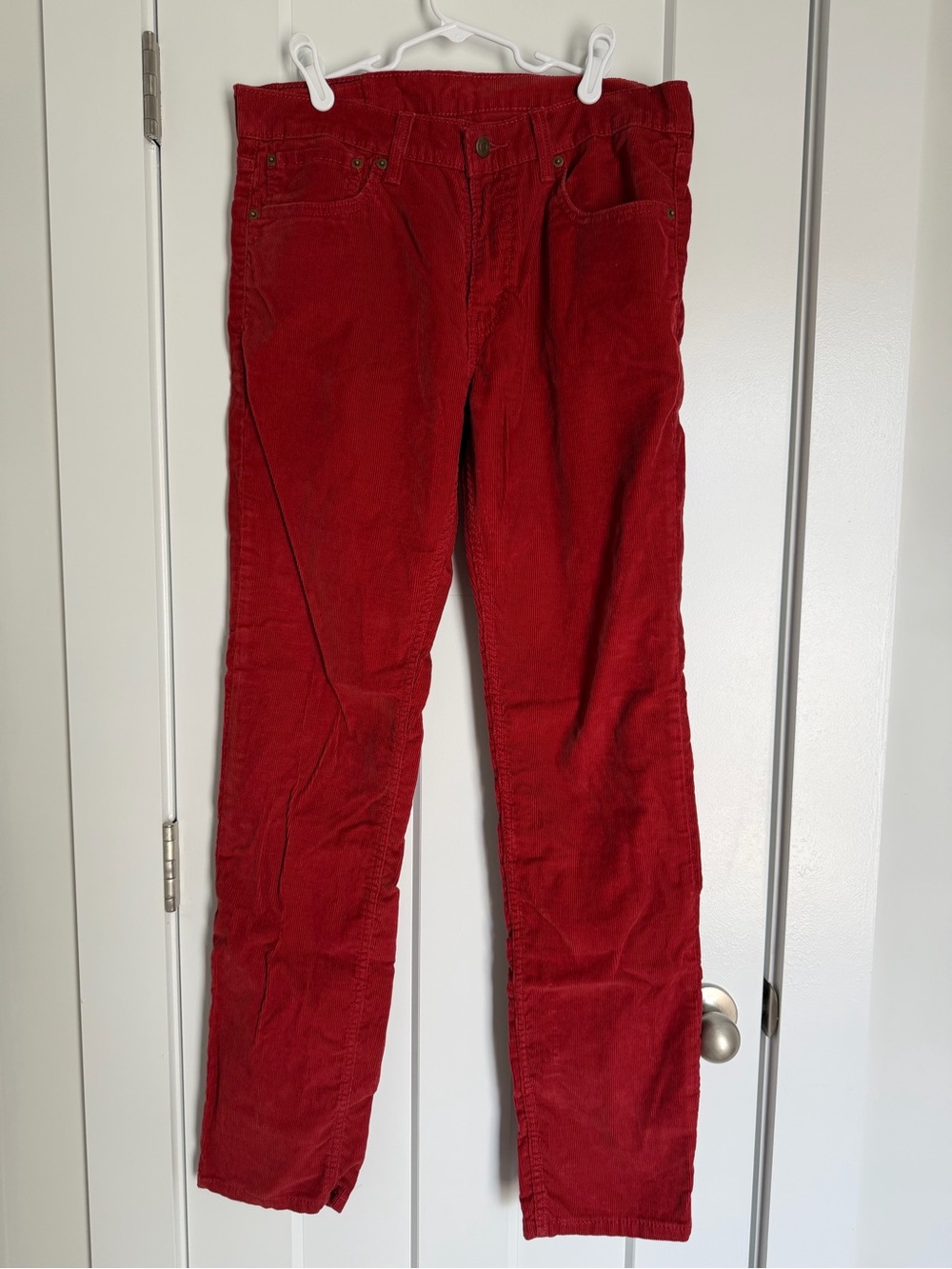 Levi Red Corduroy Pants